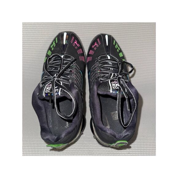 Nike Air VaporMax 360 Black Green Pink Iridescent Athletic Sneakers Shoes Mens 9